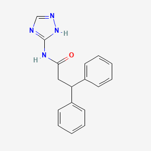 3,3-diphenyl-N-4H-1,2,4-triazol-3-ylpropanamide