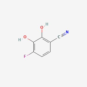 molecular formula C7H4FNO2 B574955 4-Fluoro-2,3-dihydroxybenzonitrile CAS No. 186590-09-0