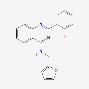 2-(2-fluorophenyl)-N-(2-furylmethyl)-4-quinazolinamine