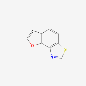 molecular formula C9H5NOS B574956 Furo[2,3-e][1,3]benzothiazole CAS No. 172590-92-0