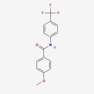 molecular formula C15H12F3NO2 B5749568 4-methoxy-N-[4-(trifluoromethyl)phenyl]benzamide 