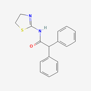 molecular formula C17H16N2OS B5749581 N-(4,5-dihydro-1,3-thiazol-2-yl)-2,2-diphenylacetamide 