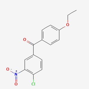 molecular formula C15H12ClNO4 B5749603 (4-chloro-3-nitrophenyl)(4-ethoxyphenyl)methanone 