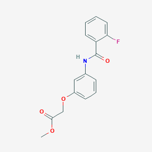 methyl {3-[(2-fluorobenzoyl)amino]phenoxy}acetate