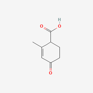 molecular formula C8H10O3 B574962 2-Methyl-4-oxocyclohex-2-ene-1-carboxylic acid CAS No. 174642-99-0
