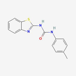 molecular formula C15H13N3OS B5749641 N-1,3-benzothiazol-2-yl-N'-(4-methylphenyl)urea 
