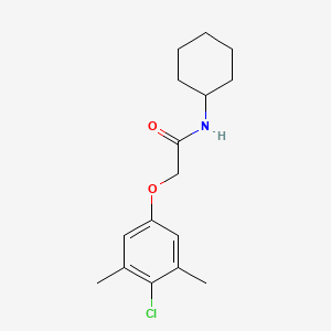 molecular formula C16H22ClNO2 B5749671 2-(4-chloro-3,5-dimethylphenoxy)-N-cyclohexylacetamide 