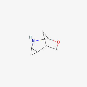 molecular formula C7H11NO B574968 7-Oxa-5-azatricyclo[4.2.1.0~2,4~]nonane CAS No. 184956-49-8