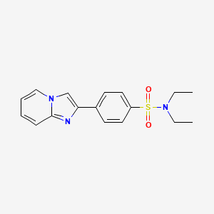 N,N-diethyl-4-imidazo[1,2-a]pyridin-2-ylbenzenesulfonamide