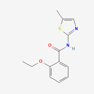 molecular formula C13H14N2O2S B5749709 2-ethoxy-N-(5-methyl-1,3-thiazol-2-yl)benzamide 