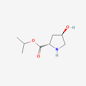 molecular formula C8H15NO3 B574972 (2S,4R)-Isopropyl 4-hydroxypyrrolidine-2-carboxylate CAS No. 175168-65-7