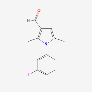 1-(3-iodophenyl)-2,5-dimethyl-1H-pyrrole-3-carbaldehyde