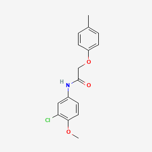 molecular formula C16H16ClNO3 B5749760 N-(3-chloro-4-methoxyphenyl)-2-(4-methylphenoxy)acetamide 