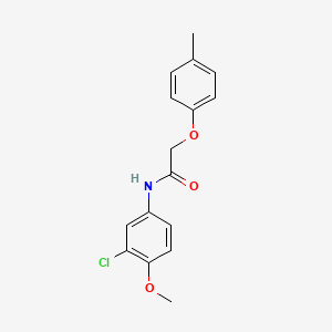 N-(3-chloro-4-methoxyphenyl)-2-(4-methylphenoxy)acetamide