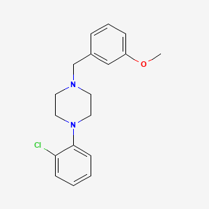 1-(2-chlorophenyl)-4-(3-methoxybenzyl)piperazine