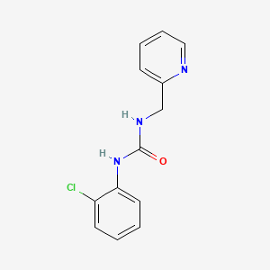 molecular formula C13H12ClN3O B5749799 N-(2-chlorophenyl)-N'-(2-pyridinylmethyl)urea 