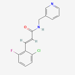 molecular formula C15H12ClFN2O B5749831 3-(2-chloro-6-fluorophenyl)-N-(3-pyridinylmethyl)acrylamide 