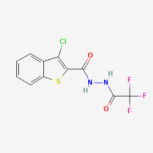 3-chloro-N'-(trifluoroacetyl)-1-benzothiophene-2-carbohydrazide