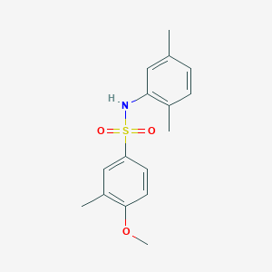 molecular formula C16H19NO3S B5749837 N-(2,5-dimethylphenyl)-4-methoxy-3-methylbenzenesulfonamide 