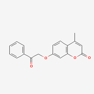 4-methyl-7-(2-oxo-2-phenylethoxy)-2H-chromen-2-one