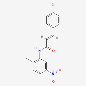 3-(4-chlorophenyl)-N-(2-methyl-5-nitrophenyl)acrylamide