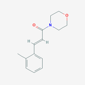 molecular formula C14H17NO2 B5749884 4-[3-(2-methylphenyl)acryloyl]morpholine 