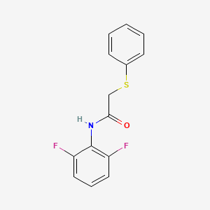 molecular formula C14H11F2NOS B5749890 N-(2,6-difluorophenyl)-2-(phenylthio)acetamide 