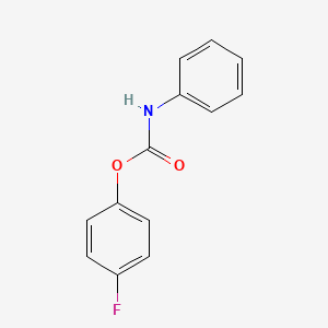 molecular formula C13H10FNO2 B5749920 4-氟苯基苯甲氨酸酯 