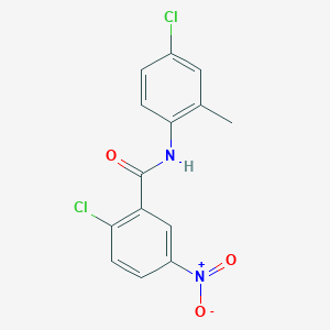 molecular formula C14H10Cl2N2O3 B5749927 2-chloro-N-(4-chloro-2-methylphenyl)-5-nitrobenzamide 