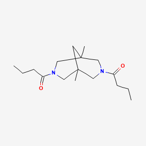 molecular formula C17H30N2O2 B5749945 3,7-dibutyryl-1,5-dimethyl-3,7-diazabicyclo[3.3.1]nonane 