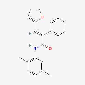 molecular formula C21H19NO2 B5749968 N-(2,5-dimethylphenyl)-3-(2-furyl)-2-phenylacrylamide 