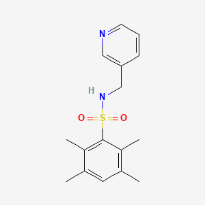 molecular formula C16H20N2O2S B5749989 2,3,5,6-tetramethyl-N-(3-pyridinylmethyl)benzenesulfonamide 