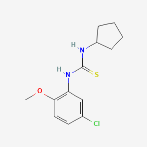 molecular formula C13H17ClN2OS B5749998 N-(5-chloro-2-methoxyphenyl)-N'-cyclopentylthiourea 