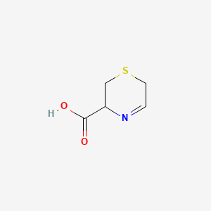 molecular formula C5H7NO2S B575000 3,6-Dihydro-2H-1,4-thiazine-3-carboxylic acid CAS No. 190975-35-0