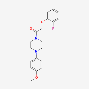 molecular formula C19H21FN2O3 B5750033 1-[(2-fluorophenoxy)acetyl]-4-(4-methoxyphenyl)piperazine 