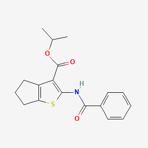 isopropyl 2-(benzoylamino)-5,6-dihydro-4H-cyclopenta[b]thiophene-3-carboxylate
