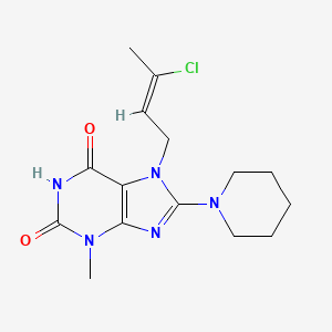 molecular formula C15H20ClN5O2 B5750046 7-(3-chloro-2-buten-1-yl)-3-methyl-8-(1-piperidinyl)-3,7-dihydro-1H-purine-2,6-dione 