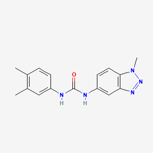 molecular formula C16H17N5O B5750064 N-(3,4-dimethylphenyl)-N'-(1-methyl-1H-1,2,3-benzotriazol-5-yl)urea 