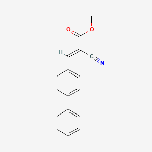 molecular formula C17H13NO2 B5750073 methyl 3-(4-biphenylyl)-2-cyanoacrylate 