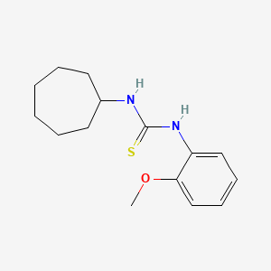 molecular formula C15H22N2OS B5750075 N-cycloheptyl-N'-(2-methoxyphenyl)thiourea 