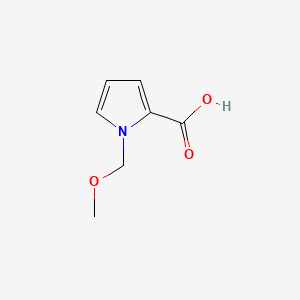 molecular formula C7H9NO3 B575009 1-(Methoxymethyl)pyrrole-2-carboxylic acid CAS No. 172805-62-8