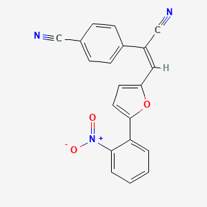 molecular formula C20H11N3O3 B5750094 4-{1-cyano-2-[5-(2-nitrophenyl)-2-furyl]vinyl}benzonitrile 