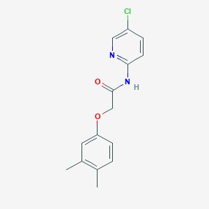 molecular formula C15H15ClN2O2 B5750099 N-(5-chloro-2-pyridinyl)-2-(3,4-dimethylphenoxy)acetamide 