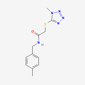 molecular formula C12H15N5OS B5750101 N-(4-methylbenzyl)-2-[(1-methyl-1H-tetrazol-5-yl)thio]acetamide 