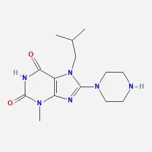 7-isobutyl-3-methyl-8-piperazin-1-yl-3,7-dihydro-1H-purine-2,6-dione