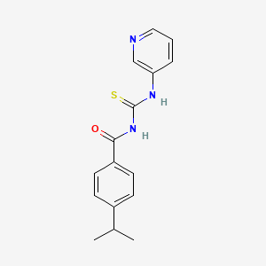 4-isopropyl-N-[(3-pyridinylamino)carbonothioyl]benzamide
