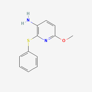 molecular formula C12H12N2OS B575015 6-Methoxy-2-(phenylsulfanyl)pyridin-3-amine CAS No. 175135-94-1