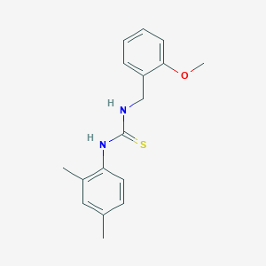 molecular formula C17H20N2OS B5750170 N-(2,4-dimethylphenyl)-N'-(2-methoxybenzyl)thiourea 