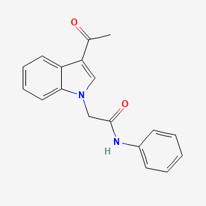 2-(3-acetyl-1H-indol-1-yl)-N-phenylacetamide