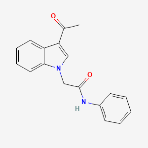 molecular formula C18H16N2O2 B5750196 2-(3-acetyl-1H-indol-1-yl)-N-phenylacetamide 